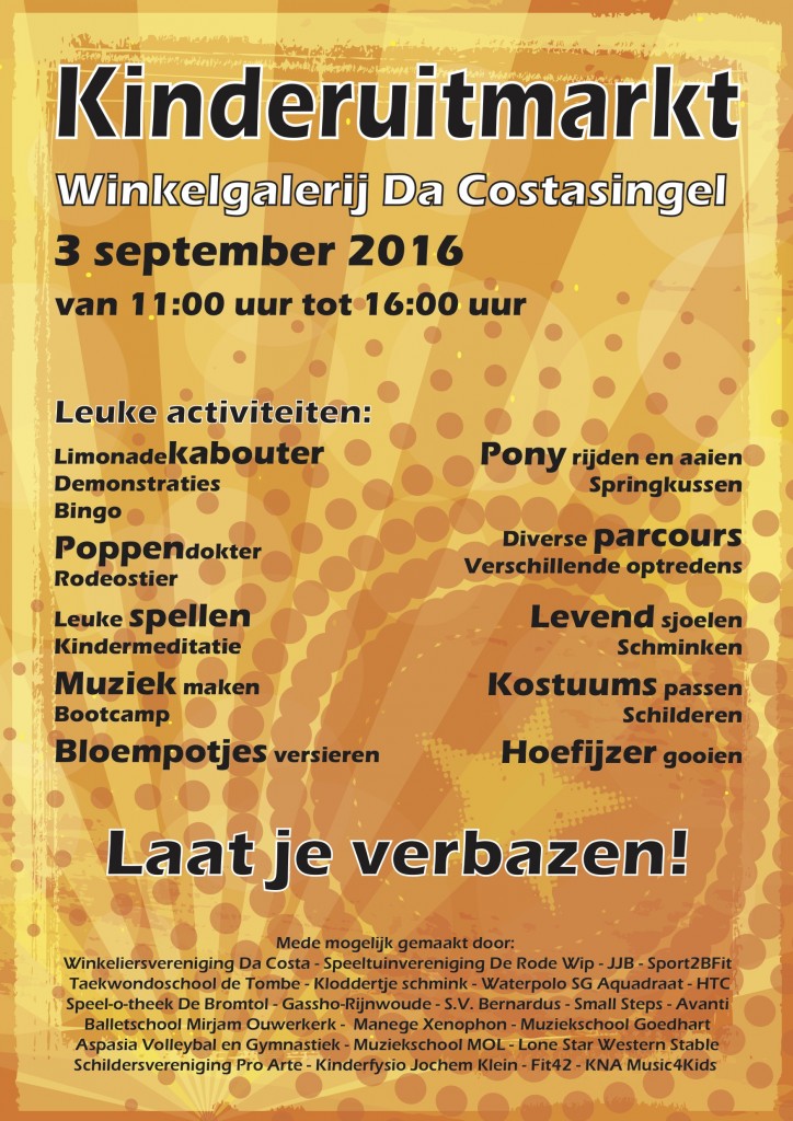 Kinderuitmarkt 2016 - poster
